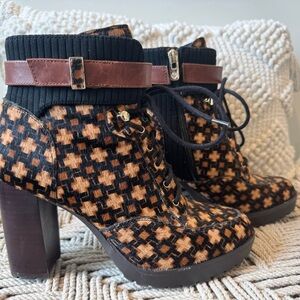 Antonio Melani Calf Hair Ankle Boot size 8 1/2